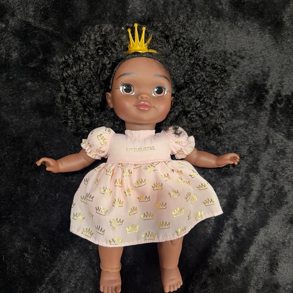 Littlelista Pink Princess Doll with Crown